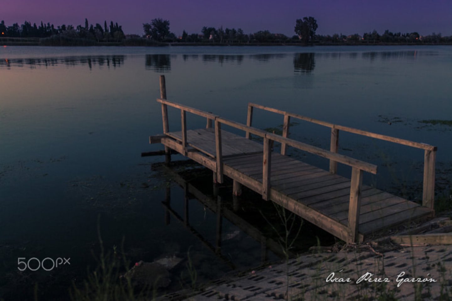Pasarela de madera sobre los humedales del Delta del Ebro